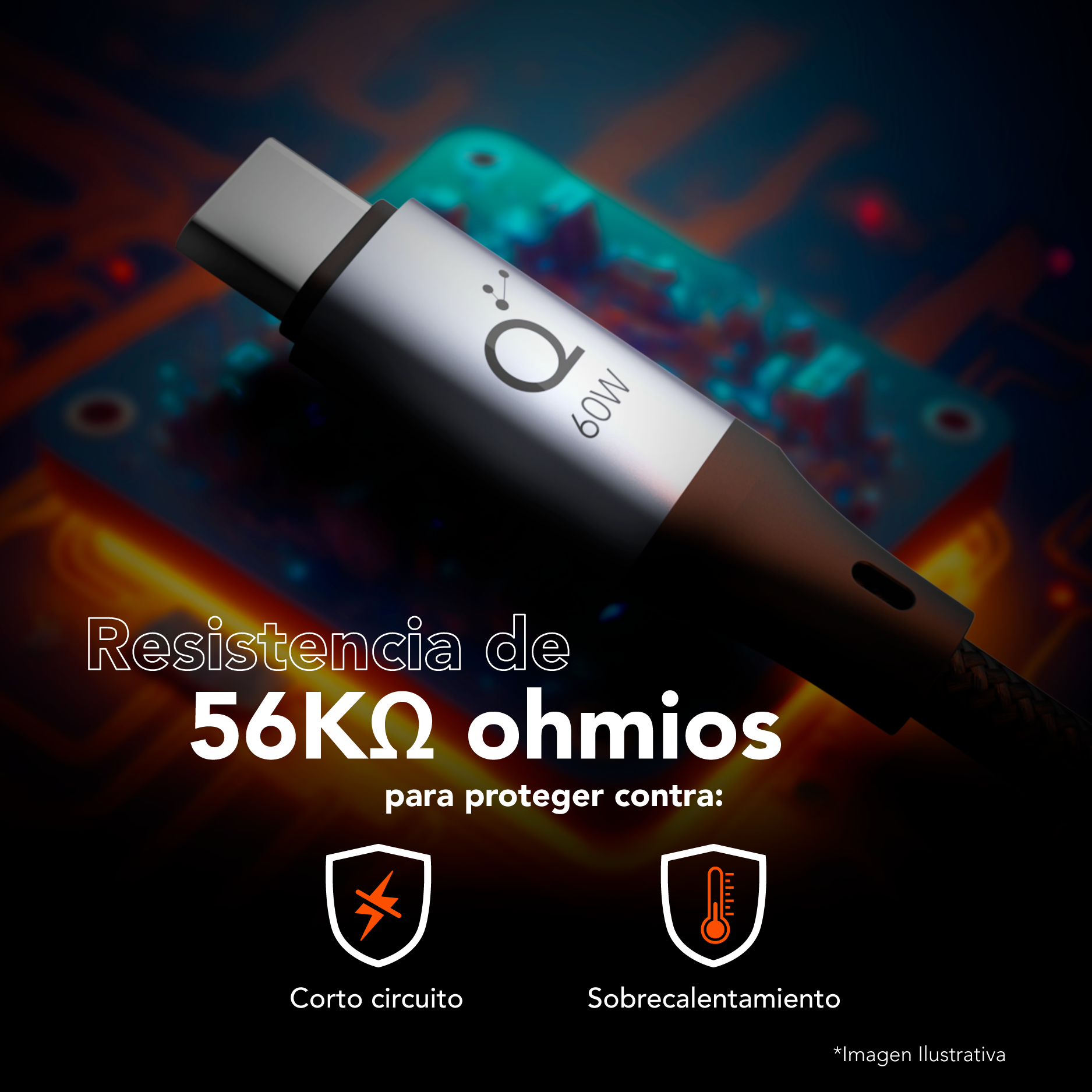 Quamtum Cable USB-C a USB-C 60W