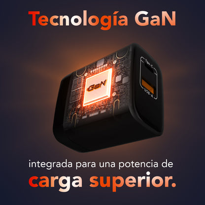 Combo Cargador 45Watts AC + Cable AC 60 Watts 2mts