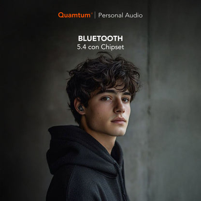 Quamtum MicroBeat X1 — Audífonos In-Ear Bluetooth 5.4 Ultraligeros y Compactos