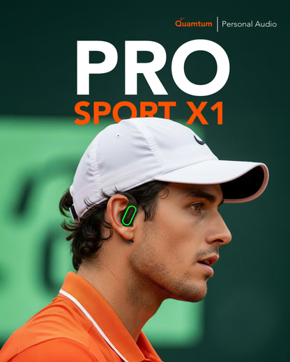 Quamtum Pro Sport X1 — Audífonos In-Ear Deportivos Bluetooth IPX4 con Pantalla LED