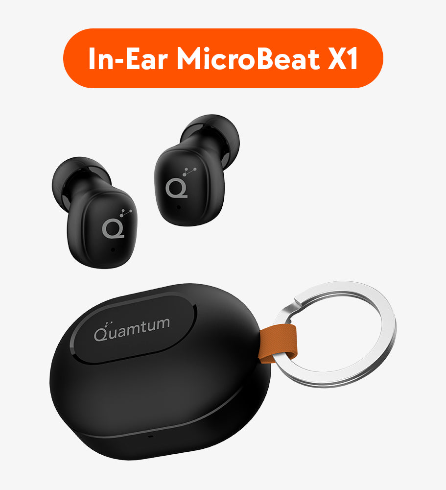 Quamtum MicroBeat X1 — Audífonos In-Ear Bluetooth 5.4 Ultraligeros y Compactos