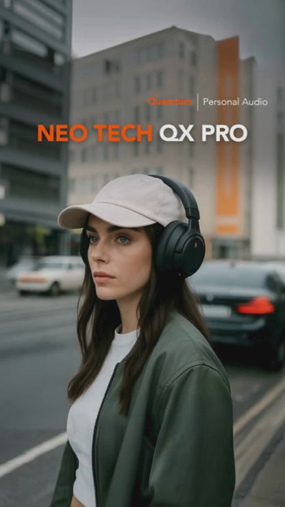 Quamtum Neo-Tech QX Pro — Audífonos Over-Ear Bluetooth con ANC y 50 hrs de batería