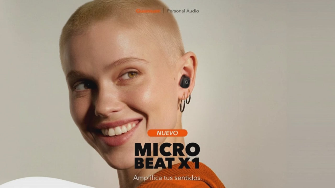 Quamtum MicroBeat X1 — Audífonos In-Ear Bluetooth 5.4 Ultraligeros y Compactos