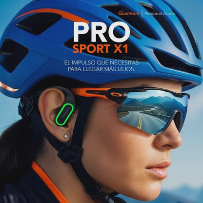 Quamtum Pro Sport X1 — Audífonos In-Ear Deportivos Bluetooth IPX4 con Pantalla LED