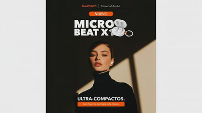 Quamtum MicroBeat X1 — Audífonos In-Ear Bluetooth 5.4 Ultraligeros y Compactos